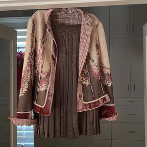 Reversible T Tahari Jacket and Matching Skirt